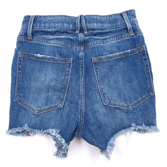 Good American Womens 00/24 Button Fly Distressed  Shorts - Picture 5 of 9